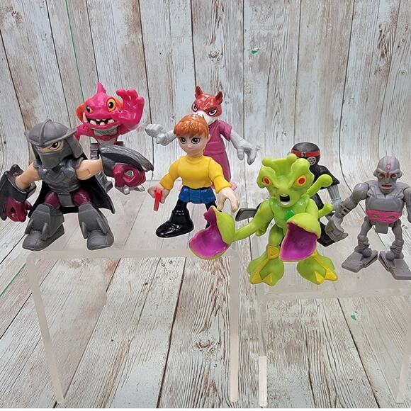 TMNT Teenage Mutant Ninja Turtle Half Shell Heroes Villain Lot of 7 Figures - Picture 1 of 10